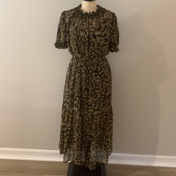 Topshop Dresses & Skirts - Topshop Animal Print Midi Dress